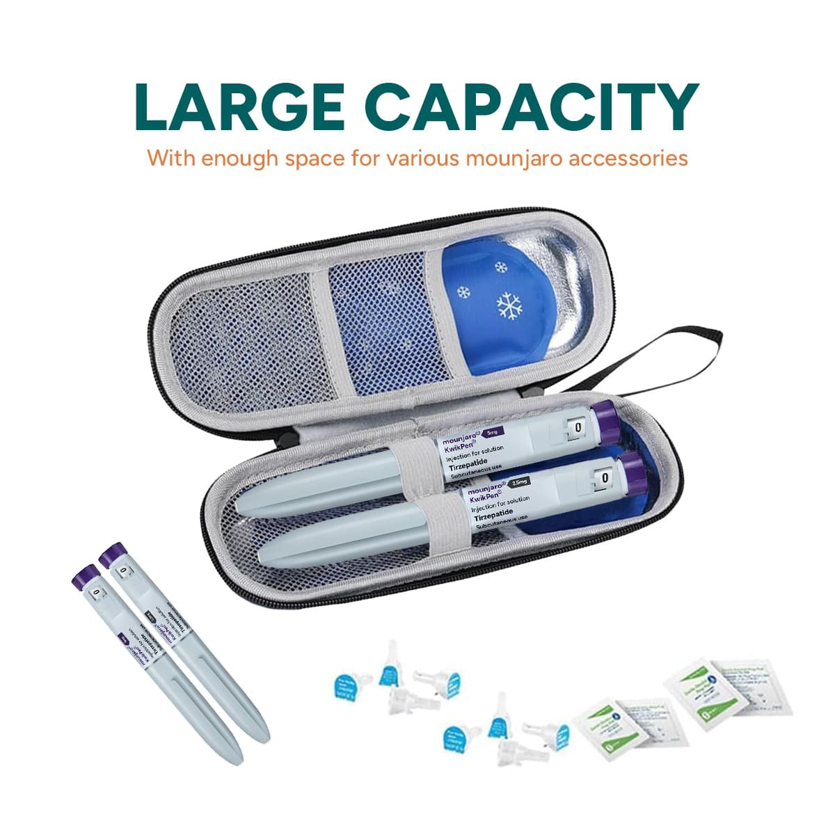 Mounjaro & Wegovy Travel Case UK | Insulated GLP-1 Pen Cooler GLP Travel Case Mounjaro & Wegovy Travel Case UK | Insulated GLP-1 Pen Cooler GLP Travel Case